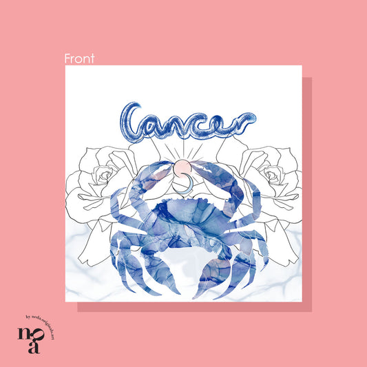 Cancer Birthday Card, Zodiac (June 21 - July 22)
