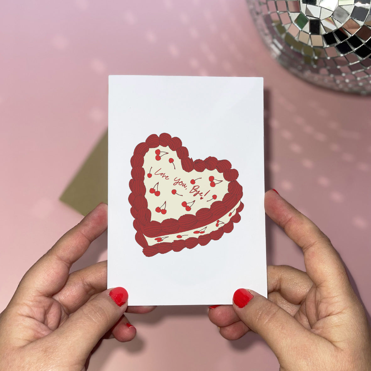 Love You Bye Card