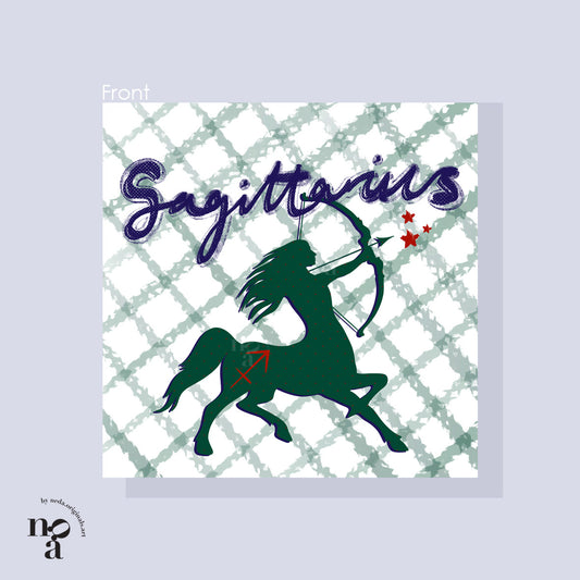 Sagittarius Birthday Card - Zodiac (November 22 - December 21)