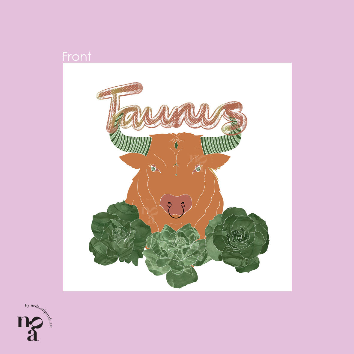 Taurus Birthday Card, Zodiac (20th April – 20th May)