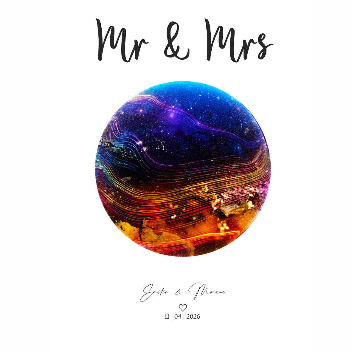 Personalised Mr & Mrs Print