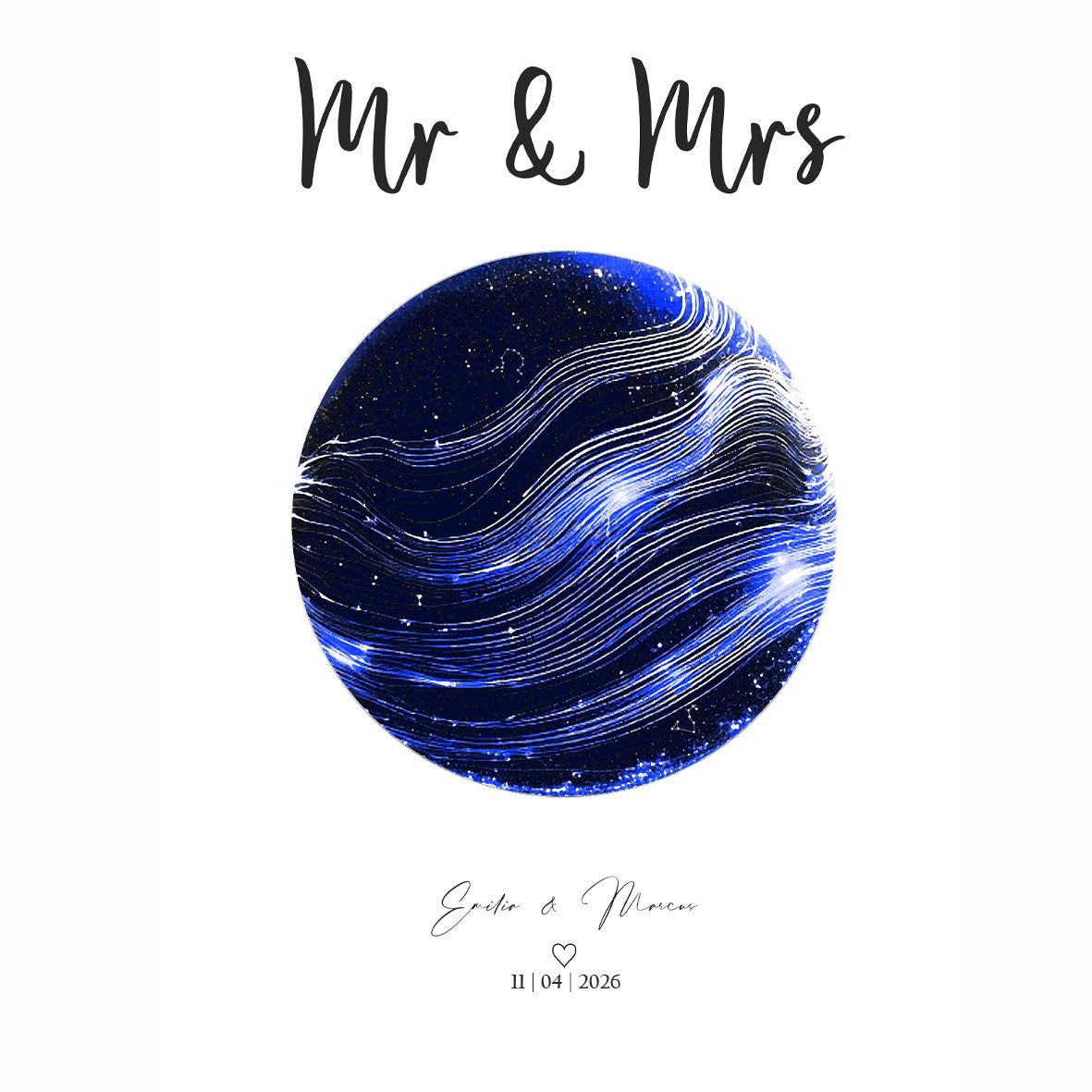Personalised Mr & Mrs Print