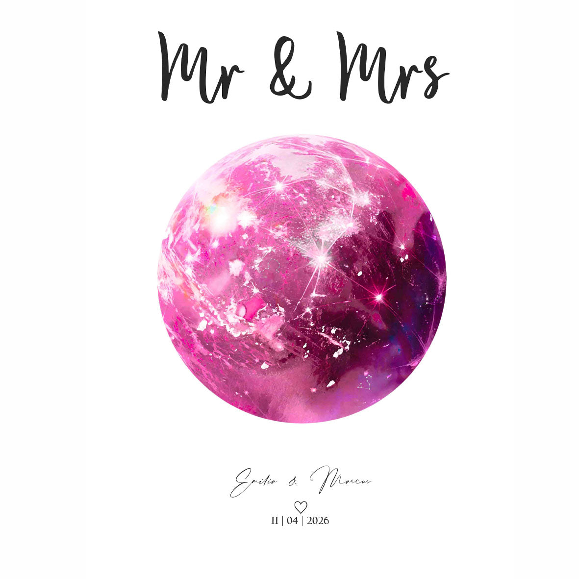 Personalised Mr & Mrs Print