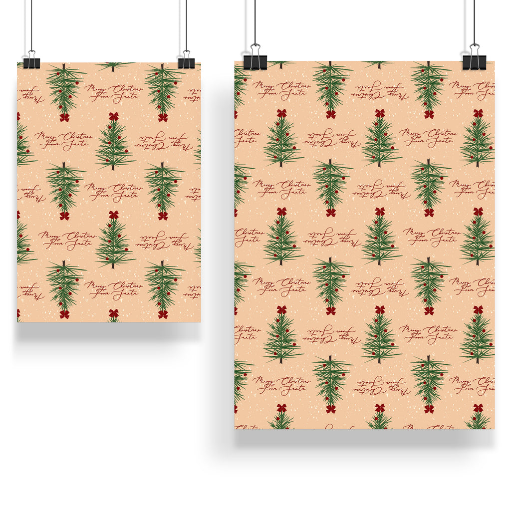 Merry Christmas From Santa Wrap Sheet